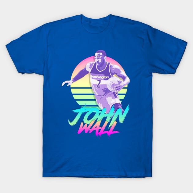 John Wall Retro Futuristic Aesthetic T-Shirt by StupidHead